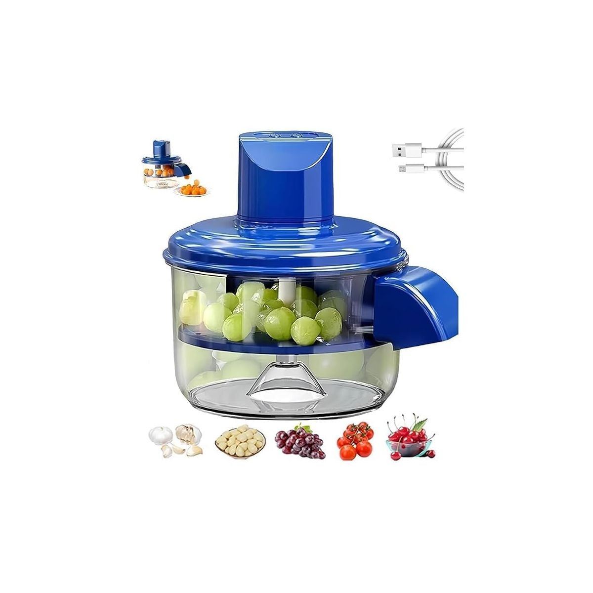 Garlic Peeler Automatic Fruit & Vegetable Peeler Machine Fruit Peeler Rechargeable Electric