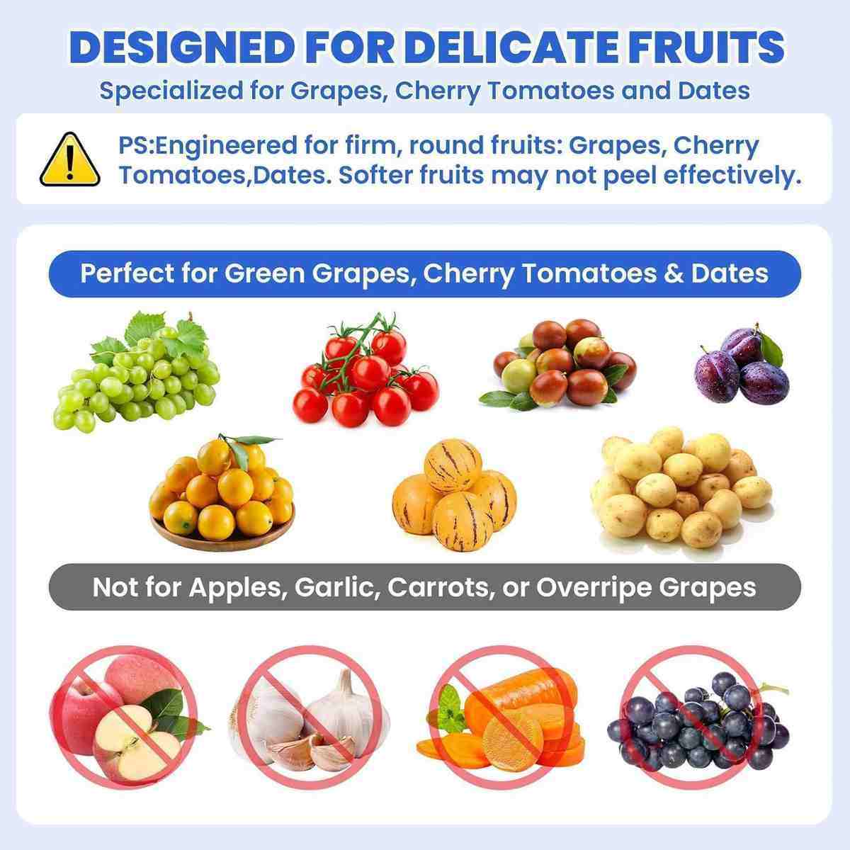 Garlic Peeler Automatic Fruit & Vegetable Peeler Machine Fruit Peeler Rechargeable Electric
