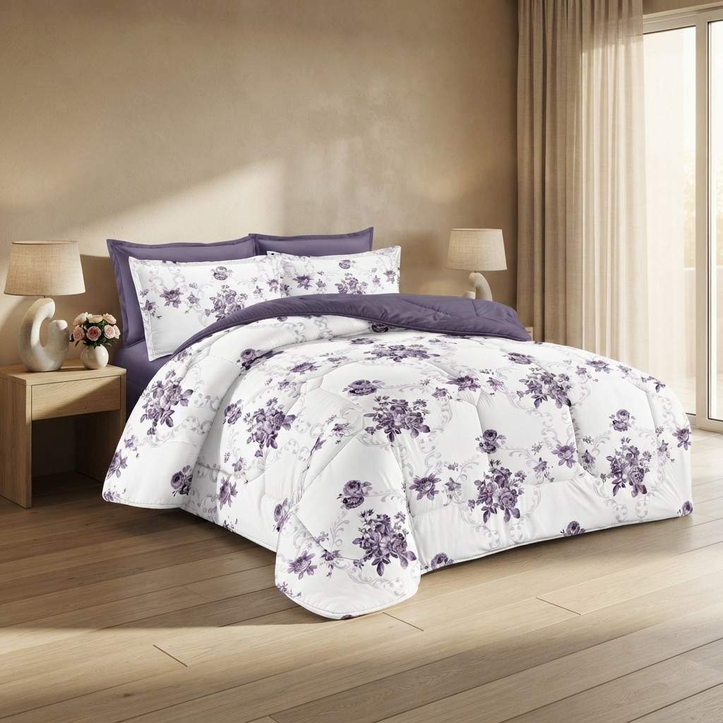 Luxury printed bedding set by arbaana featuring a stylish Gemini design with premium comfort and intricate pattern details.