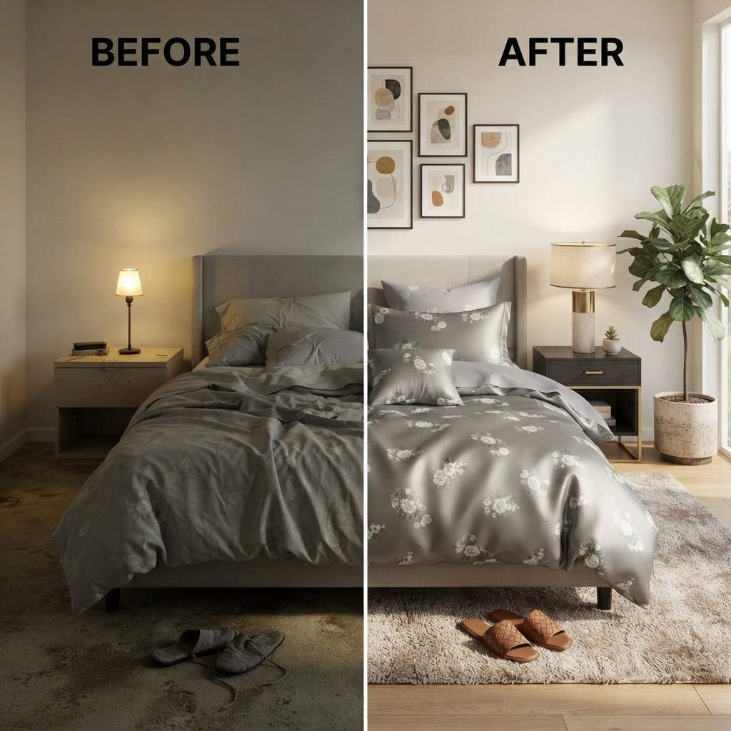 Arbaana luxury floral bedding set with a soft comforter and matching pillowcases featuring elegant floral patterns.