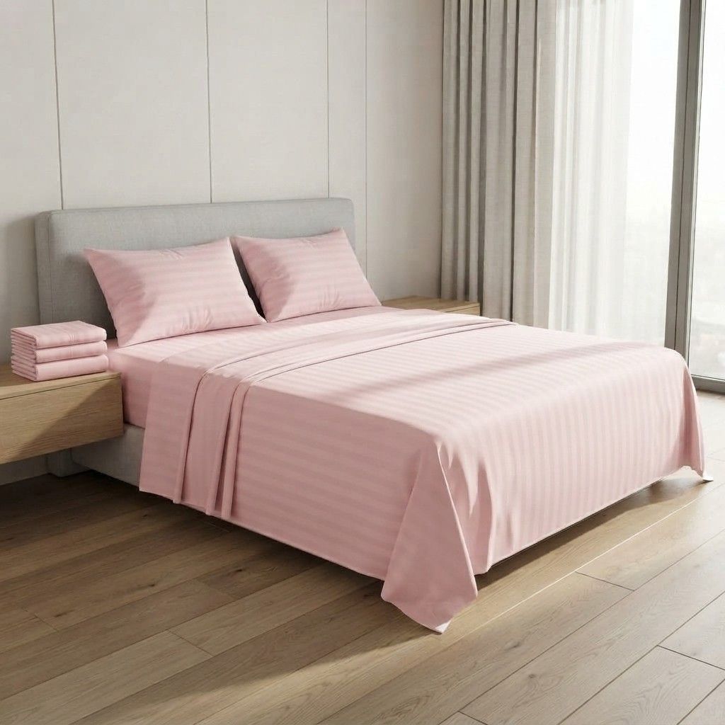 Arbaana luxury fitted bedsheet set in 160×200cm with a modern geometric pattern on soft fabric for a stylish bedroom look.