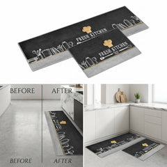 Luxury Non-Slip Kitchen Mat Set