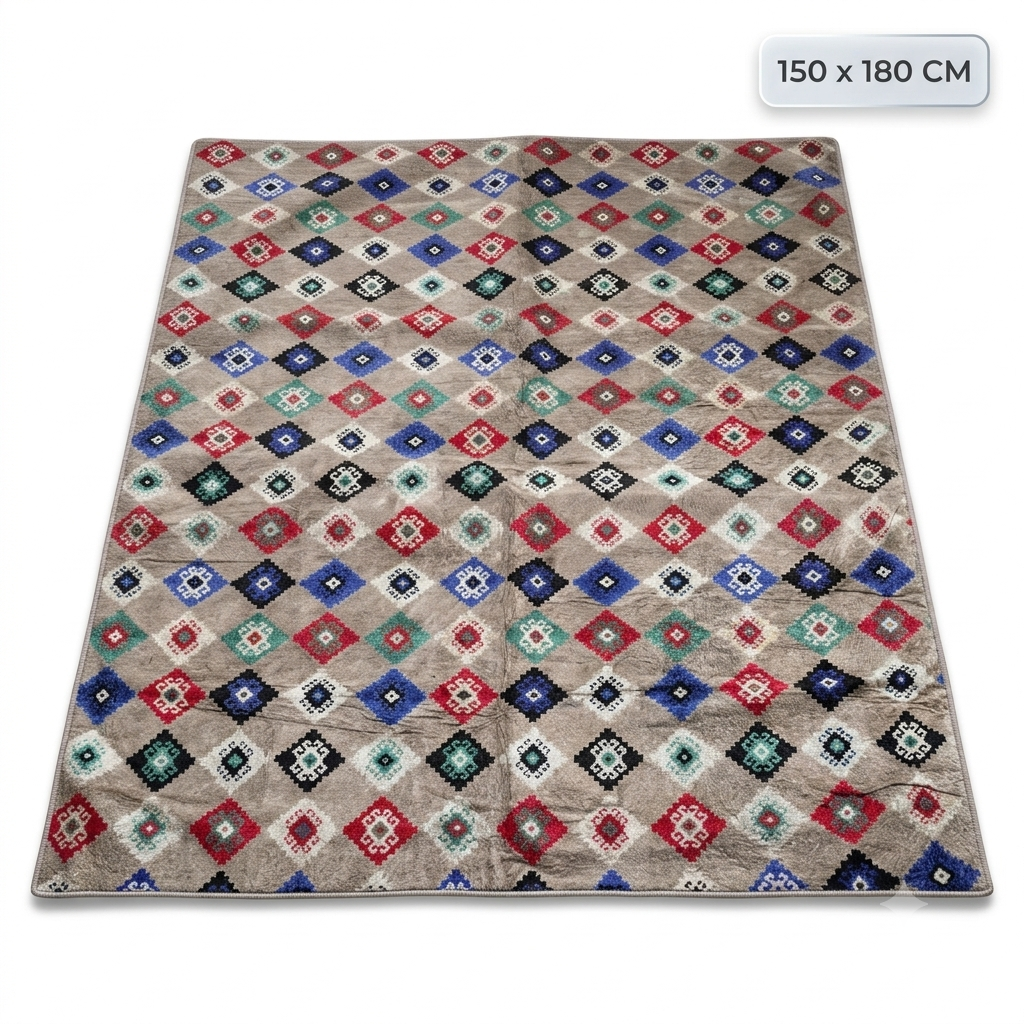 Soft luxury floor rug by arbaana, 150x180 cm, featuring a plush, textured surface ideal for cozy living spaces.