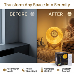 Moon Lamp Quran Speaker Bluetooth LED
