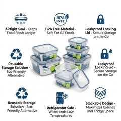 Square/Round Airtight Food Storage Container Set