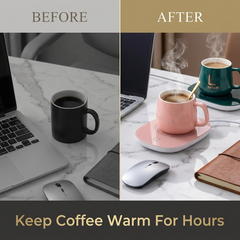 Electric Mug Warmer for Coffee & Tea Desk Pad