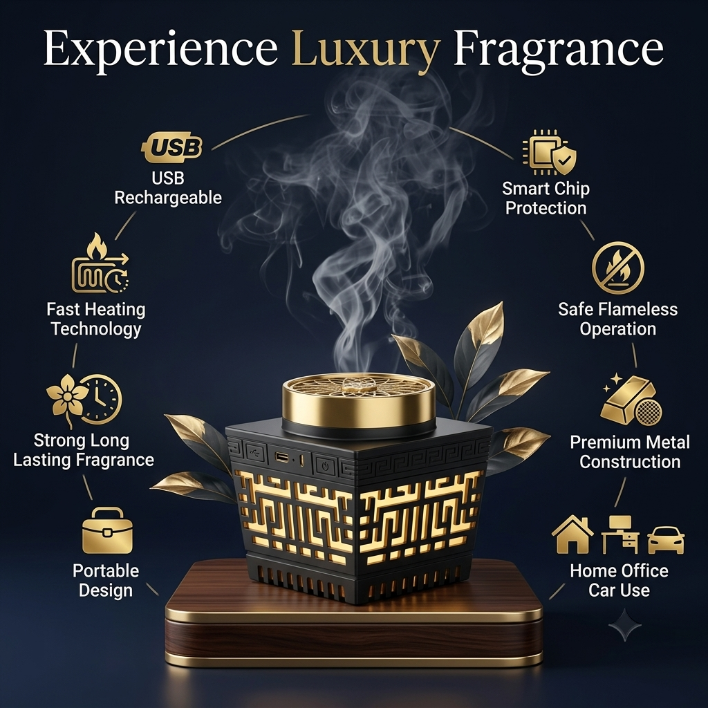USB Electric Bakhoor Burner Portable