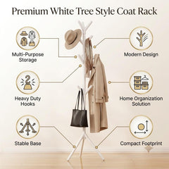 Modern Freestanding Coat Rack Organizer