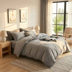 Luxury Cotton Bedding Set 6 Piece Comforter