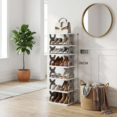 6-Tier Folding Shoe Rack Organizer
