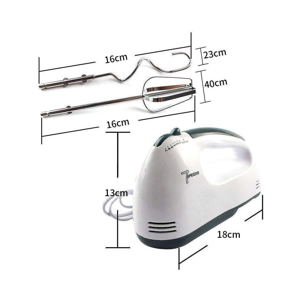 Hand Mixer Electric Lightweight Egg Beater, Handheld Food and Cake Mixer