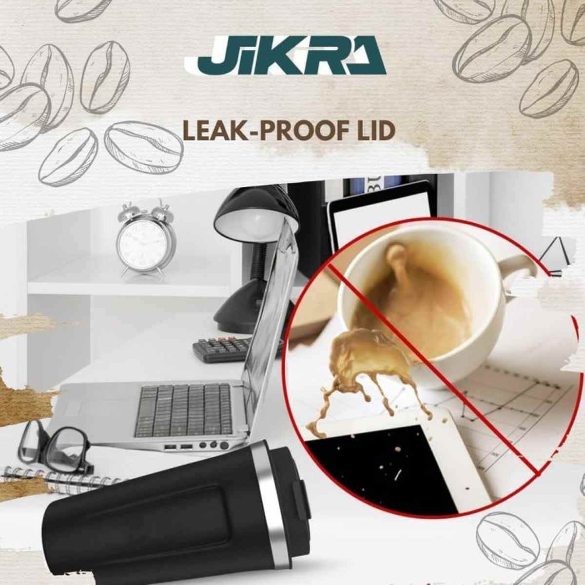كوب حراري بشاشة رقمية لعرض درجة الحرارة 510 مل