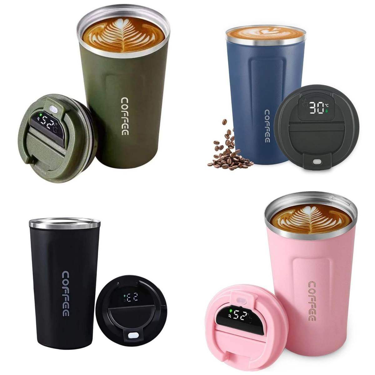 Insulated Tumbler with Digital Temperature Display 510 ml