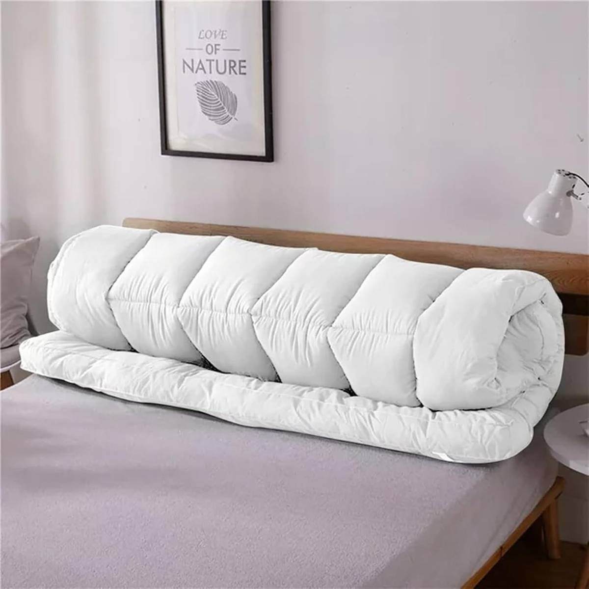 MTRESS Comfortable Hotel Mattress Topper with Flexible Strap