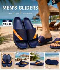 Men's Sport Gliders Slides Beach Cushioned
