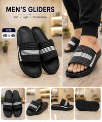 Men's Gliders Slides Sport Stripe Cushioned