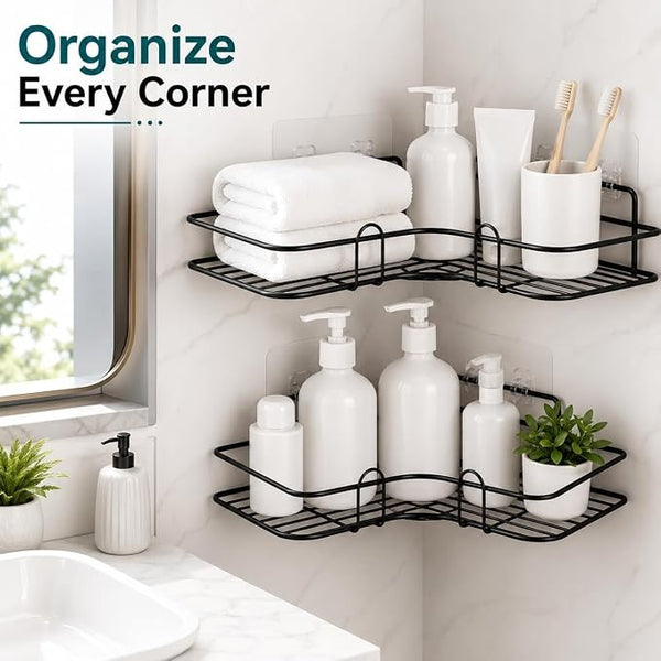 Metal Bathroom Corner Shelf Rack