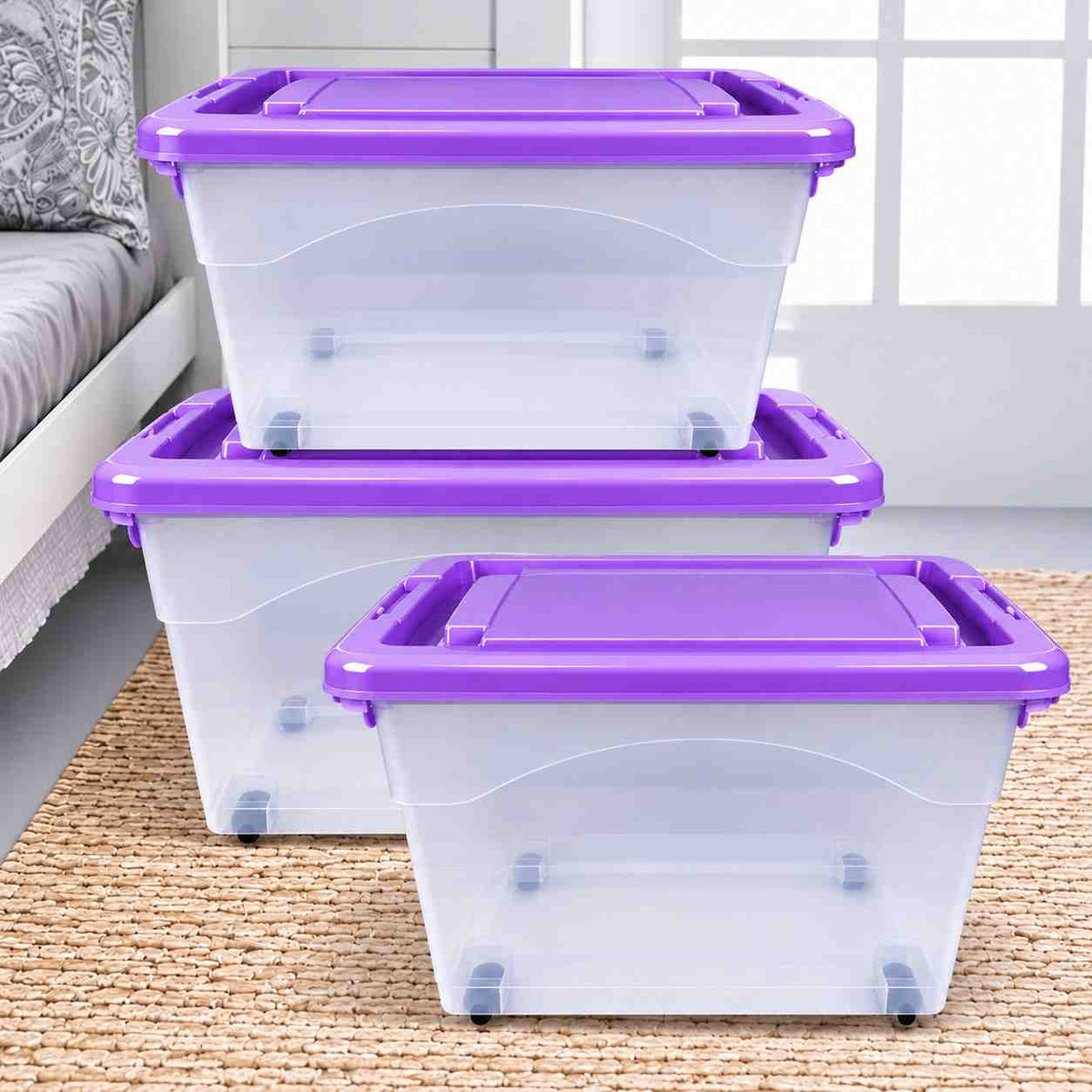 Multifunctional Storage Box with Wheels