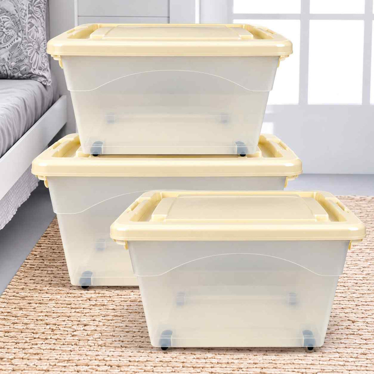 Multifunctional Storage Box with Wheels