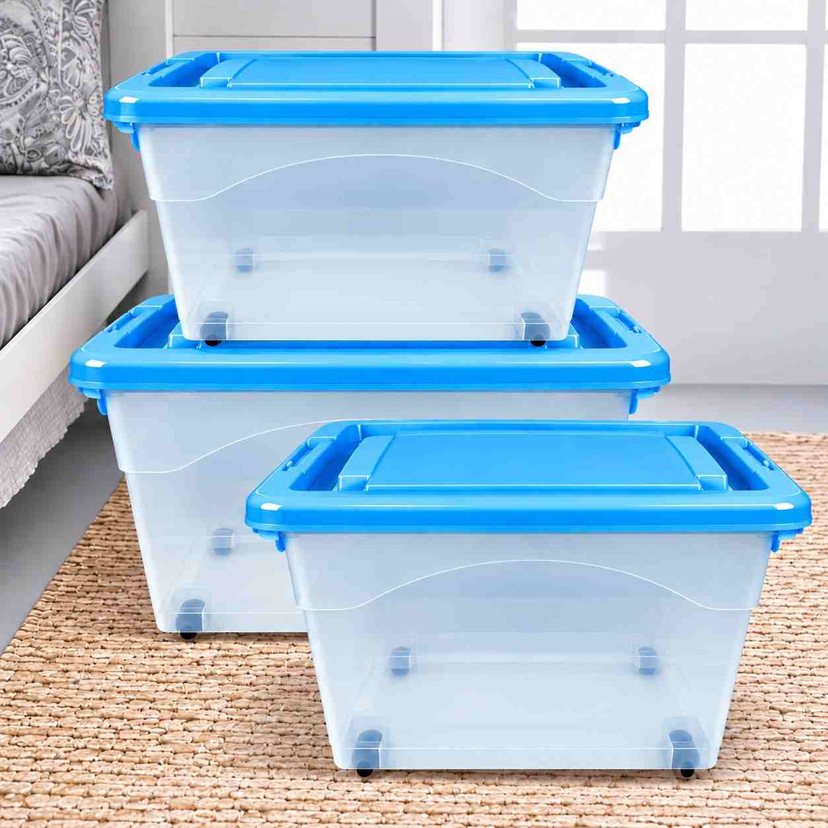 Multifunctional Storage Box with Wheels