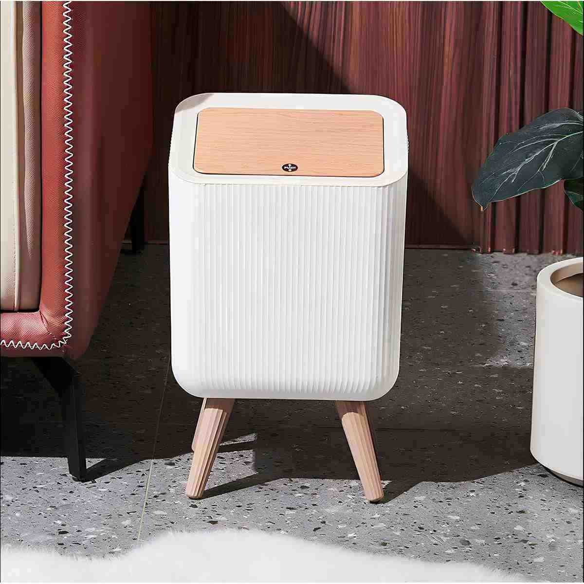 Multipurpose Waste Bin with Lid for Living Room