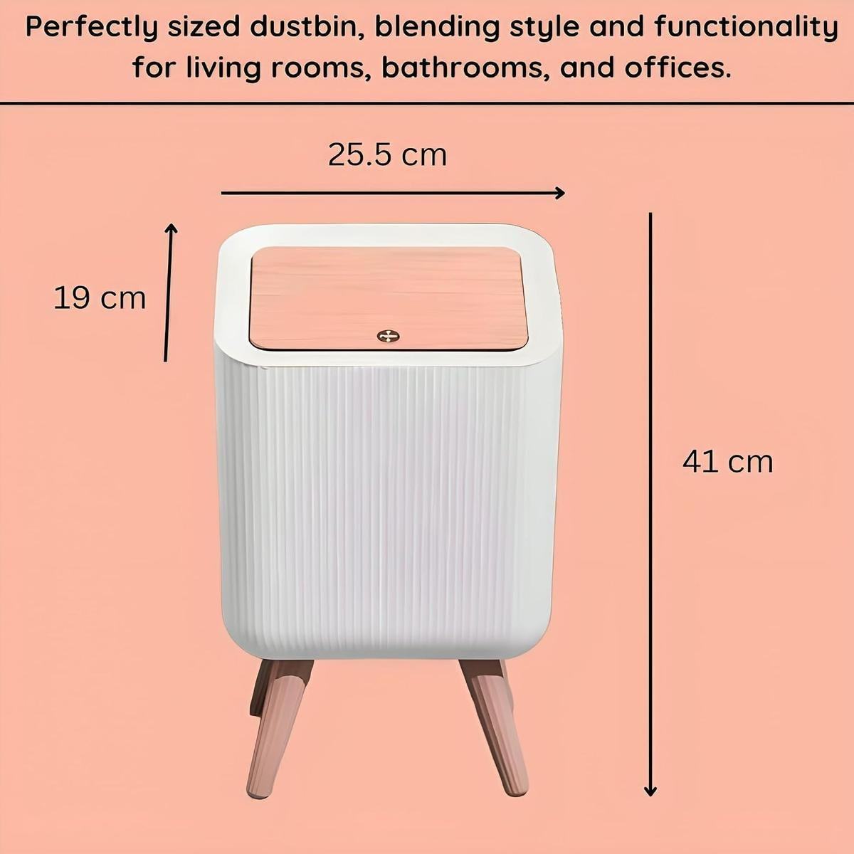 Multipurpose Waste Bin with Lid for Living Room