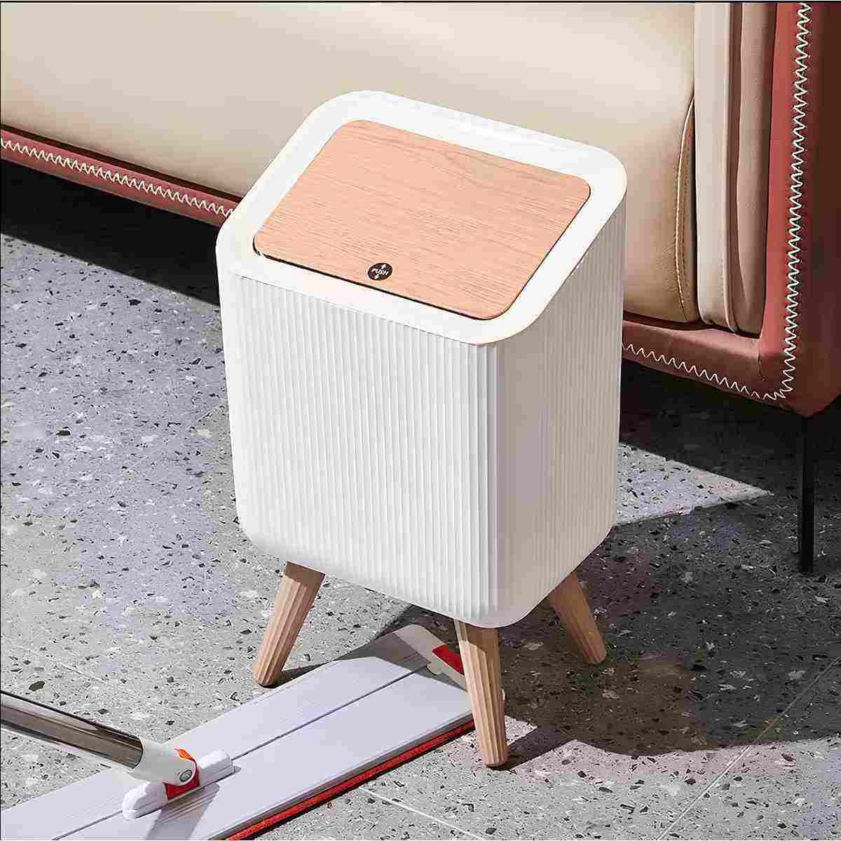 Multipurpose Waste Bin with Lid for Living Room