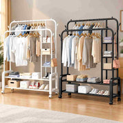 Multipurpose Clothes Rack with Multi Layer Shelves