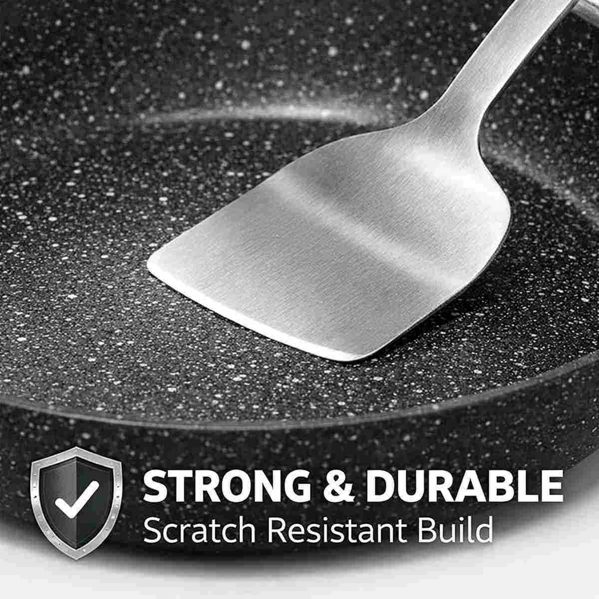 Non Stick Chef's Pan Marble Wok – 26cm