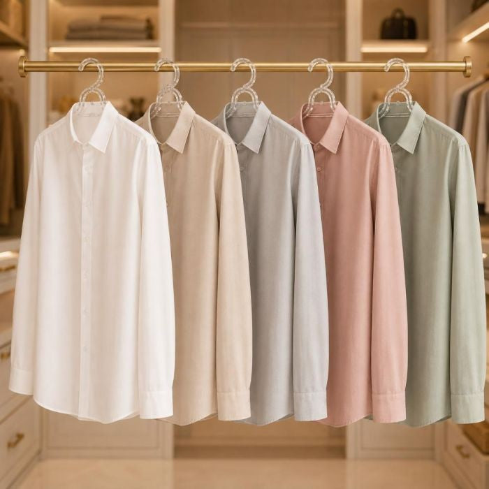 Pack of 5 Pcs Ultra-Thin Acrylic Clothes Hangers with Swivel Hooks