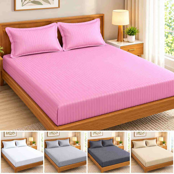 Single Fitted Bed Sheet 120×200 cm with Pillow Cover by Active