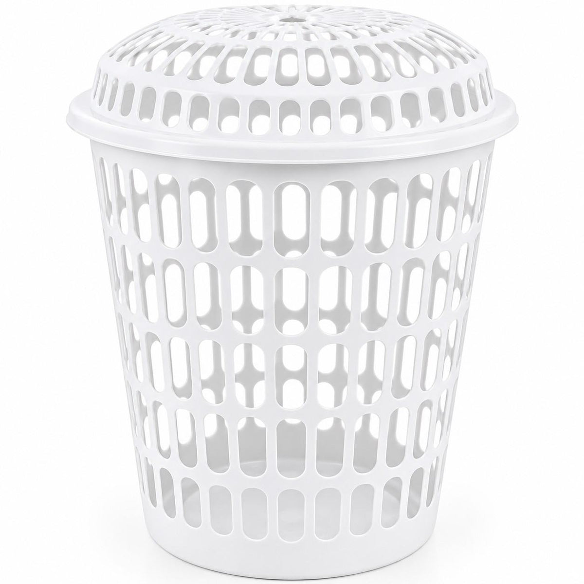 Plastic Laundry Basket with Lid 60cm x 40