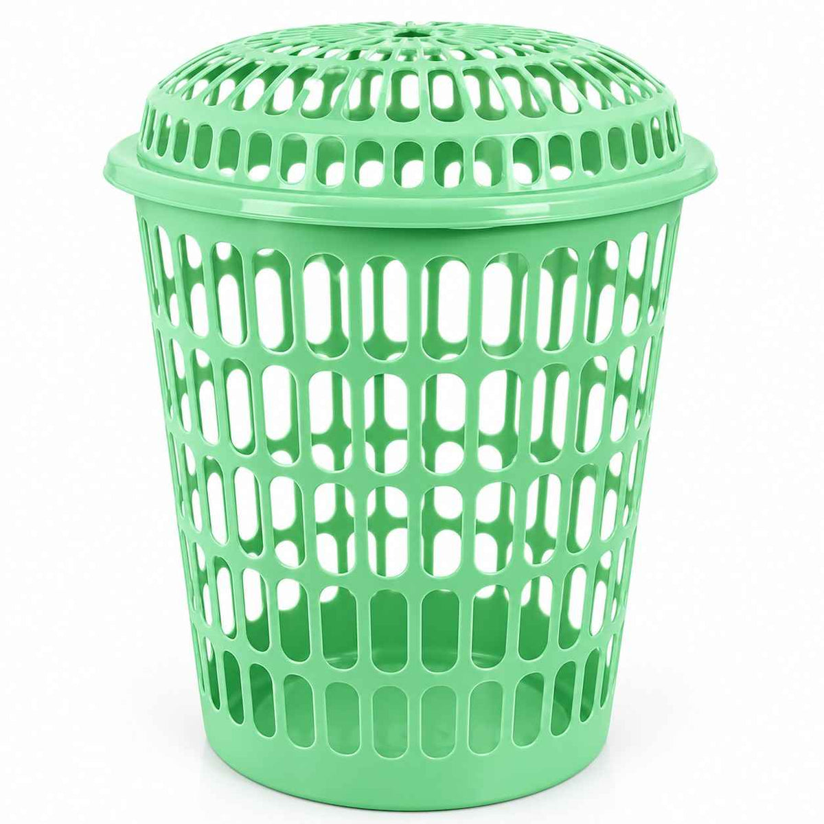 Plastic Laundry Basket with Lid 60cm x 40