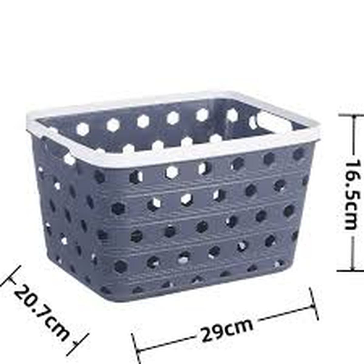 Plastic Storage Basket with Handles