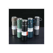 Premium Insulated Bottle With Matching Cups 500ml Vacuum Flask Gift Set