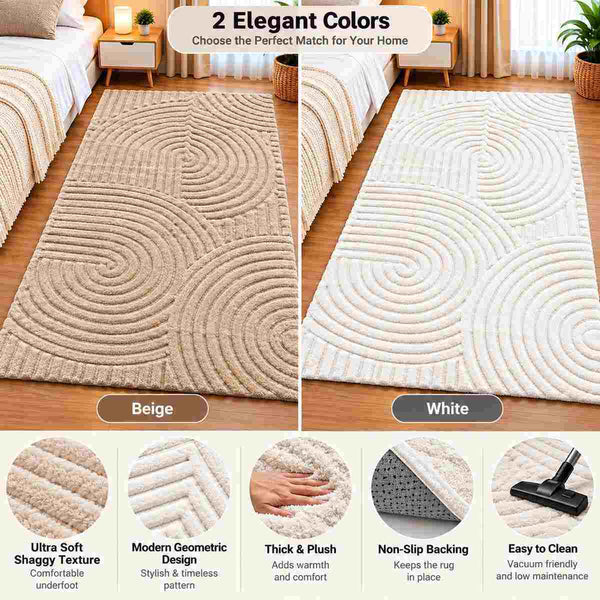 Rugs Living Room Rug Soft Carpet for Bedroom Non Slip 90X150CM