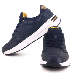 Sparx Men's Casual Sneakers Black with Gold Trim
