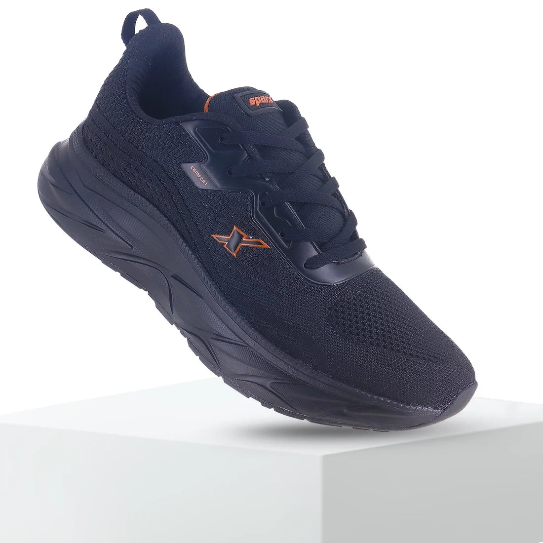 Sparx Men's Comfort Running Shoes All-Black Sole