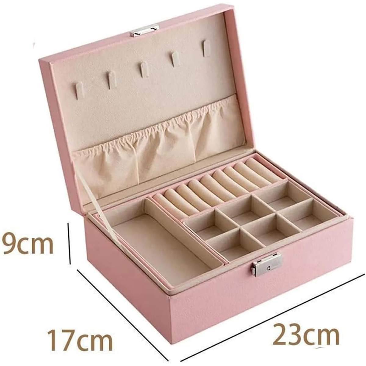 Shining Diva Fashion Jewellery Organisers Box Double