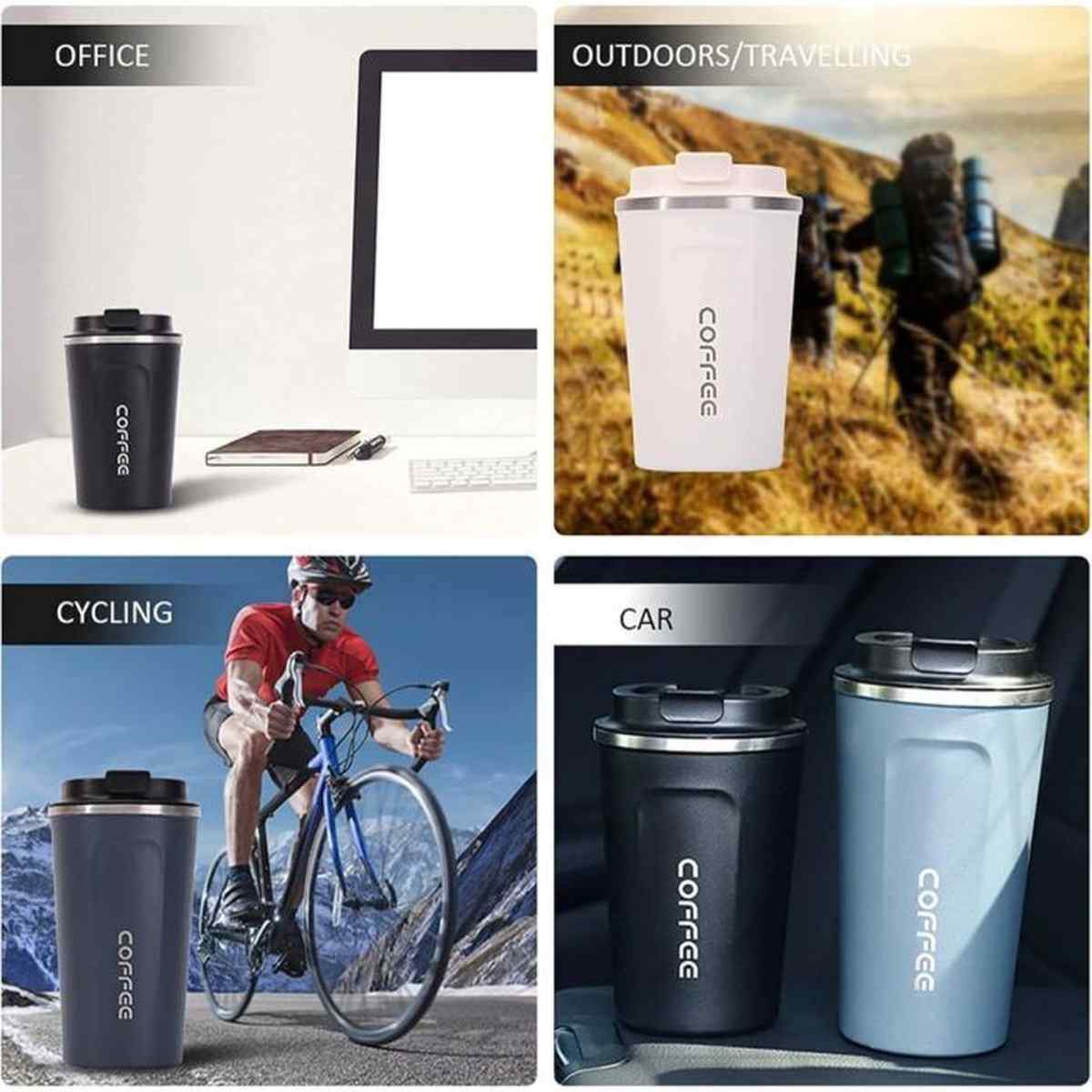Stainless Steel Insulated Tumbler with Leak-Proof Lid 510 ml