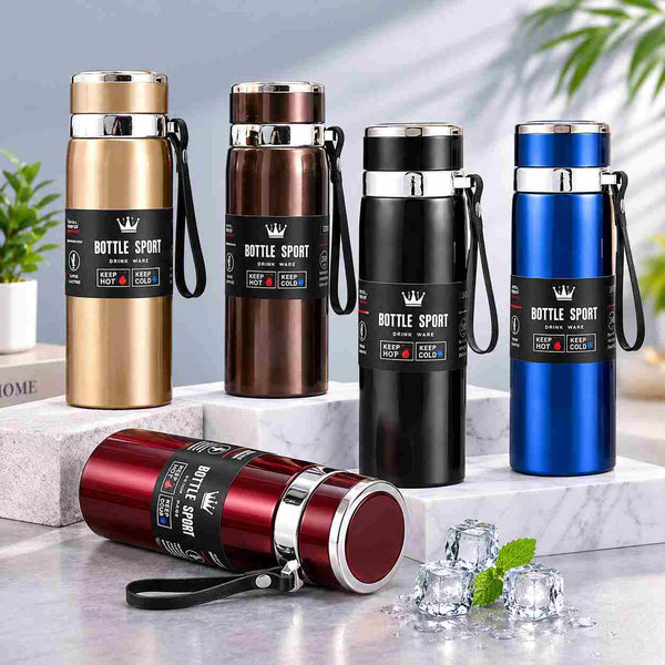 Stainless Steel Portable Thermos Flask Travel 1 Ltr