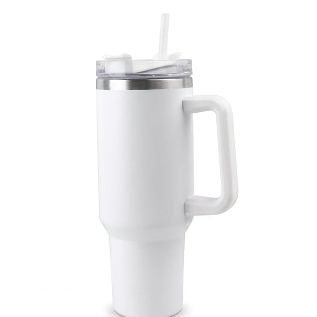 Thermal Mug with Straw and Black Airtight Lid - 1200ml