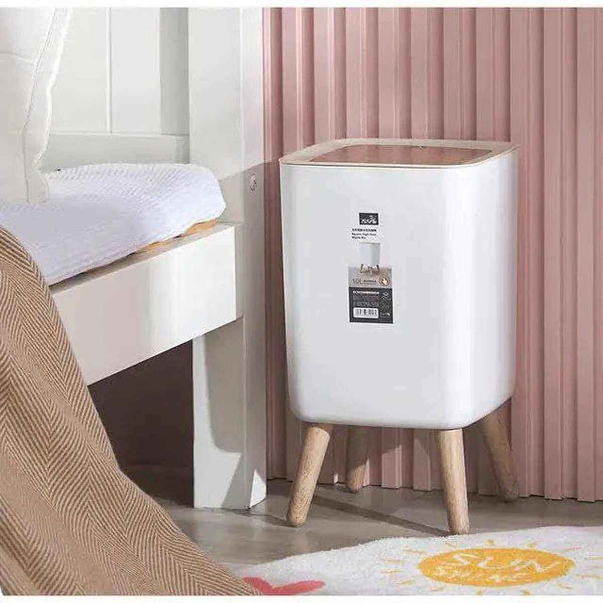 Trash Can with Lid Waste Basket 10 L