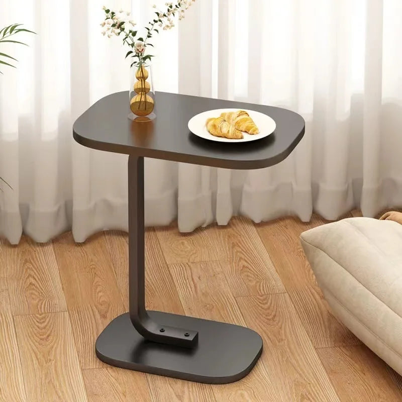 C Shaped End Table Tall Side