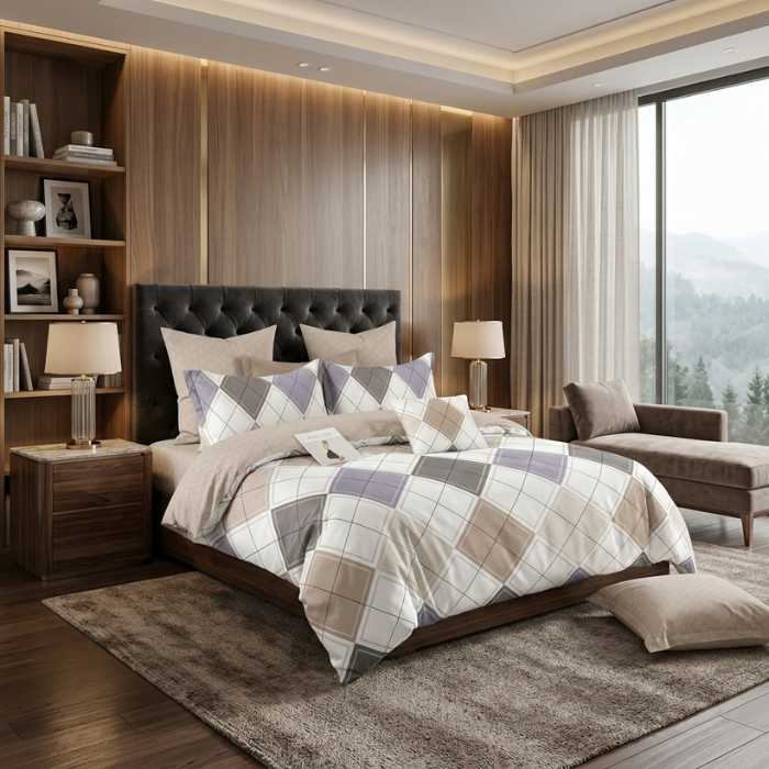 Premium Blend King Comforter Set Luxury 6 Pieces