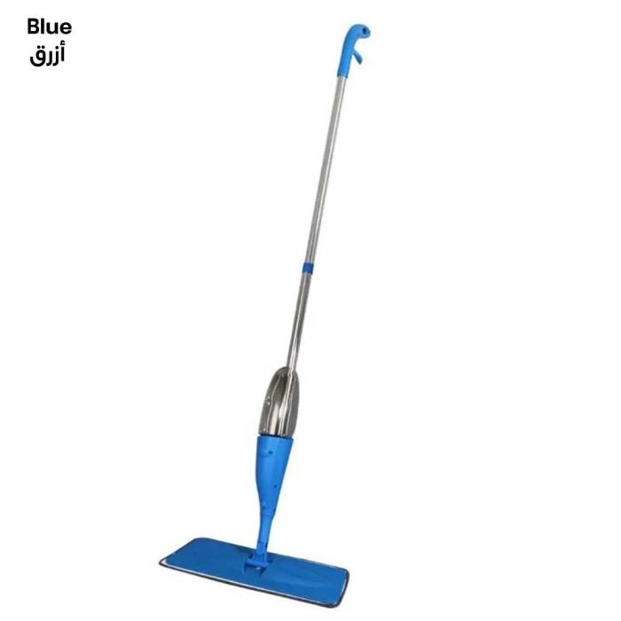 Blue Arbaana microfiber spray mop with 15x25 cm cleaning pad, featuring a lightweight design and ergonomic handle for efficient mopping.
