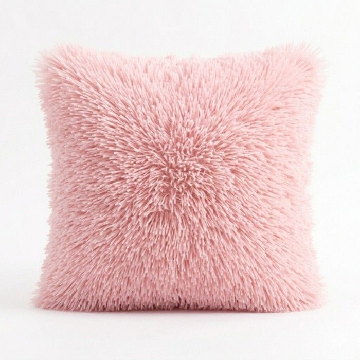 Fluffy Plush Throw Pillow Soft Furry Cushion