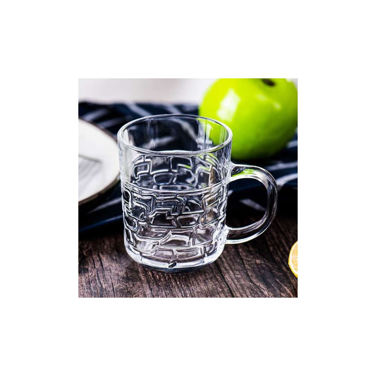 Glass 230ml Tea Mug - 6 PCs