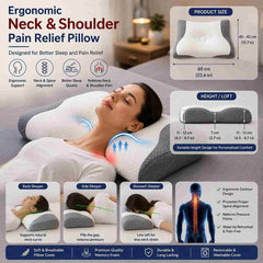 Ergonomic Neck & Shoulder Pain Relief Pillow