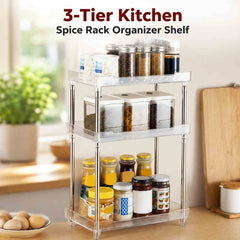 3-Tier Kitchen Spice Rack Organizer Shelf